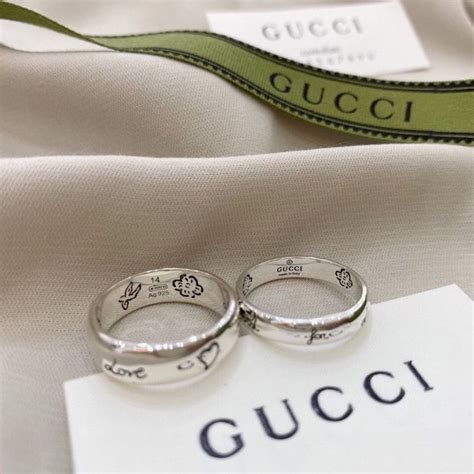 gucci f ring|Gucci couple ring.